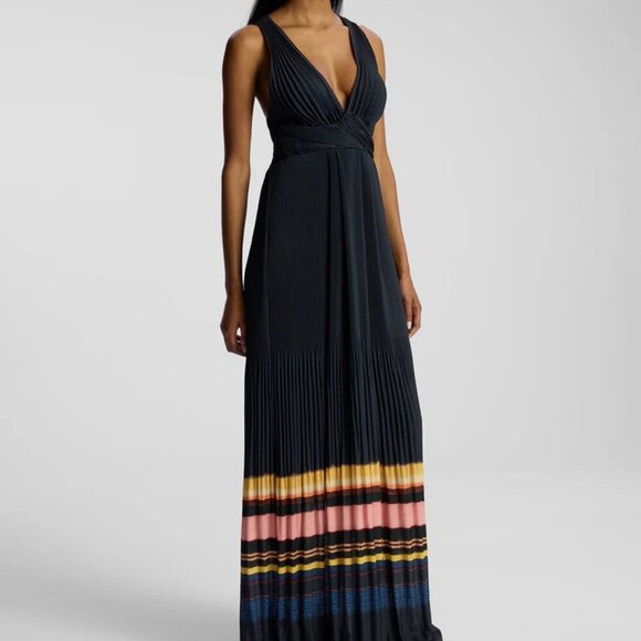 A.L.C. Everly Pleated Gown. Sz: 12 - Picture 2 of 11